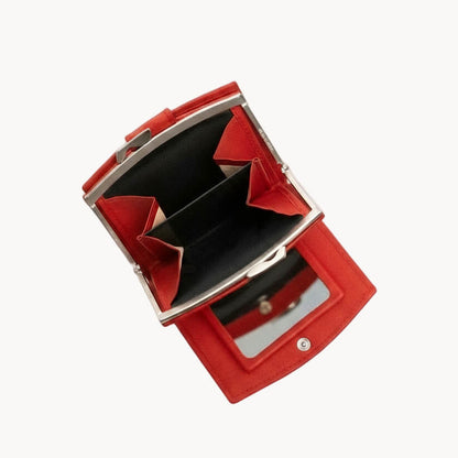 Leren Portemonnee met Spiegel – Compact & Elegant