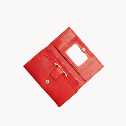 Leren Portemonnee met Spiegel – Luxe Uitvoering