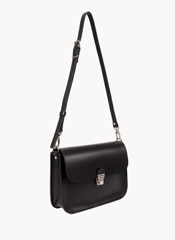 ASTORIA Handbag with Old-Fashioned Buckle - Black