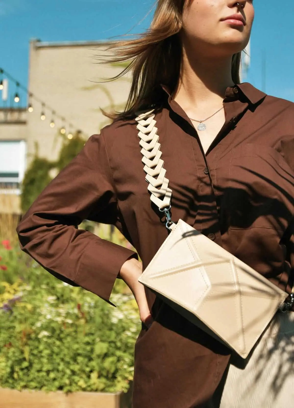 Facet Clutch – Luxe avondtas in leer extra foto